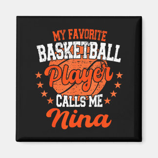 My Favourite Basball Player Calls Me Nina Basball Magnet