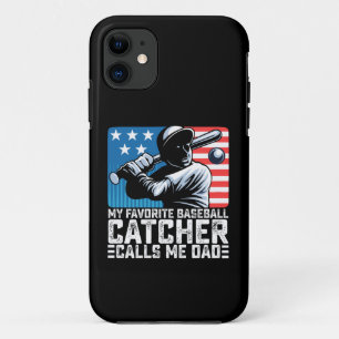 My Favourite Baseball Catcher Calls Me Dad Father iPhone 11 Case