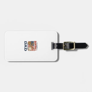My Favourite Baseball Player Calls Me Dad Vintage Luggage Tag