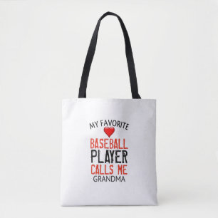 My Favourite Baseball Player Calls Me Grandma Tote Bag