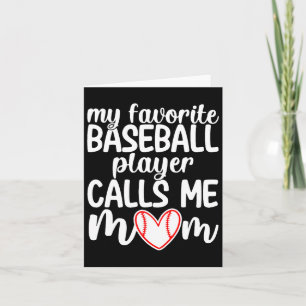 My Favourite Baseball Player Calls Me Mom Shirt Mo Card