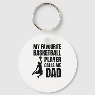 My Favourite Basketball Player Calls Me Dad Top Keychain