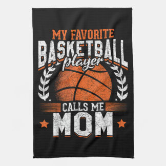 My Favourite Basketball Player Calls Me Mom Kitchen Towel
