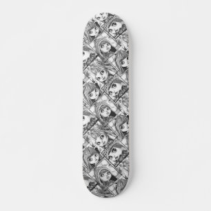 My favourite black and white patchwork dolls skateboard