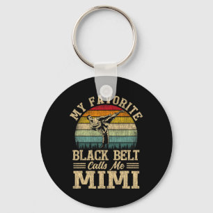 My Favourite Black Belt Calls Me Mimi Mother's Day Keychain