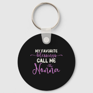 My Favourite Blessings Call Me Nonna Grandma Mothe Keychain