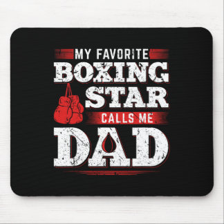 My Favourite Boxing Star Calls Me Dad Son Daughter Mouse Pad