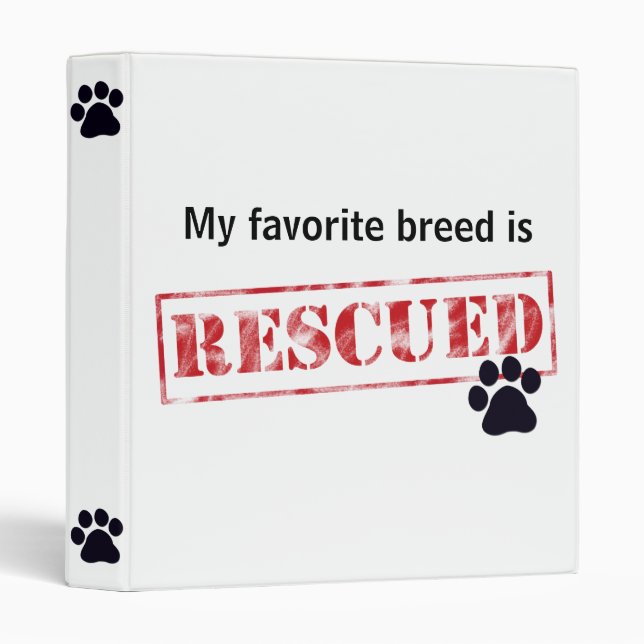 My Favourite Breed Is Rescued Binder (Front/Spine)