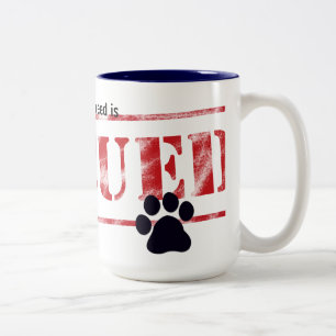 My Favourite Breed Is Rescued Two-Tone Coffee Mug