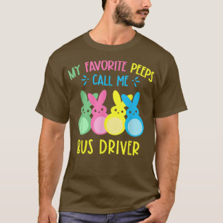 My Favourite Bunnies Call Me Bus Driver School Bus T-Shirt