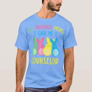 My Favourite Bunnies Call Me Counsellor School Cou T-Shirt