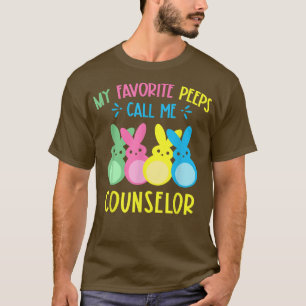 My Favourite Bunnies Call Me Counsellor School Cou T-Shirt