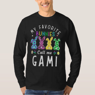 My Favourite Bunnies Call Me Gami Bunny Egg Leopa T-Shirt
