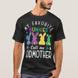 My Favourite Bunnies Call Me Godmother Bunny Egg T-Shirt