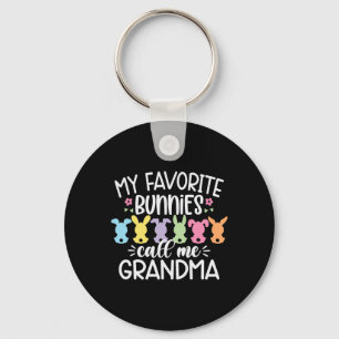 My Favourite Bunnies Call Me Grandma Easter Mother Keychain
