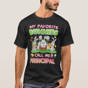 My Favourite Bunnies Call Me Principal Bunny Famil T-Shirt