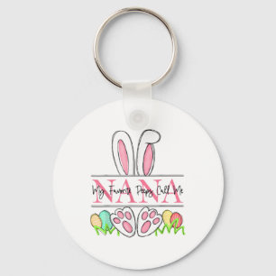 My Favourite Bunny Call Me Nana Happy Easter Day Keychain