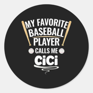 My Favourite Bysebyll Player Calls Me Cici Classic Round Sticker