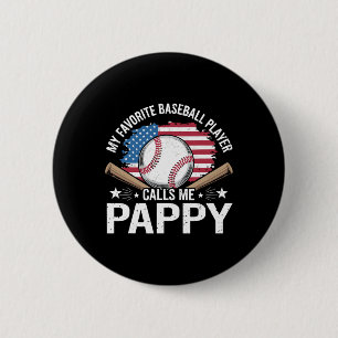 My Favourite Bysebyll Player Calls Me Pappy Usa Fl 2 Inch Round Button