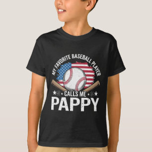 My Favourite Bysebyll Player Calls Me Pappy Usa Fl T-Shirt