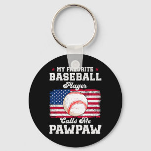 My Favourite Bysebyll Player Calls Me Pawpaw Flag Keychain