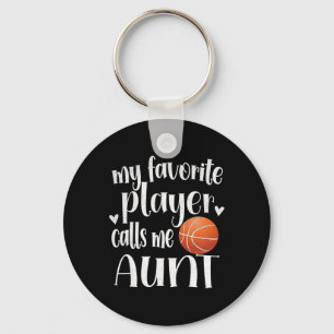 My Favourite Bysketbyll Player Calls Me Aunt Byske Keychain