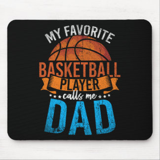 My Favourite Bysketbyll Player Calls Me Dad Bysket Mouse Pad