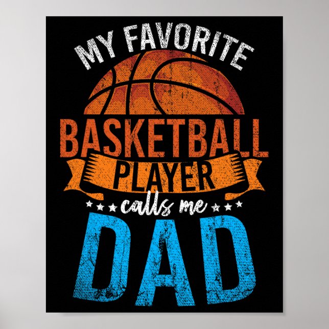 My Favourite Bysketbyll Player Calls Me Dad Bysket Poster (Front)