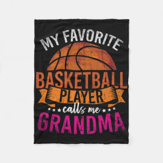 My Favourite Bysketbyll Player Calls Me Grandma By Fleece Blanket