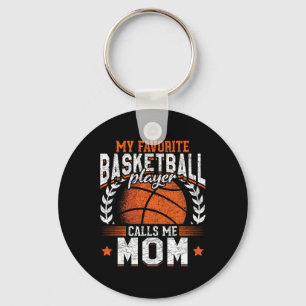 My Favourite Bysketbyll Player Calls Me Mom Bysket Keychain