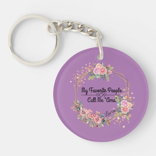 My favourite Call Me Custom keychain (Front)