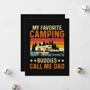 My Favourite Camping - Buddies Call Me Dad Holiday Card