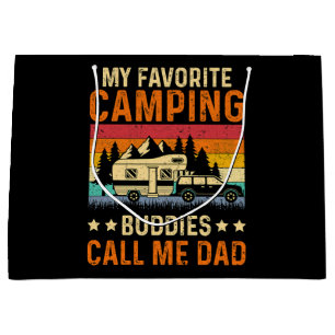 My Favourite Camping - Buddies Call Me Dad Large Gift Bag