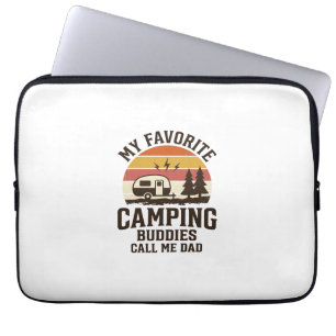 My Favourite Camping Buddies Call Me Dad Vector De Laptop Sleeve