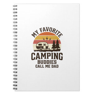 My Favourite Camping Buddies Call Me Dad Vector De Notebook