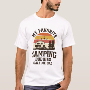 My Favourite Camping Buddies Call Me Dad Vector De T-Shirt