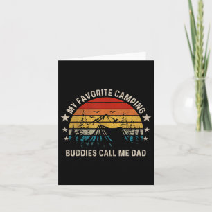 My Favourite Camping Buddies Call Me Dad Vintage F Card