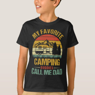 My Favourite Camping Buddies Call Me Dad Vintage F T-Shirt