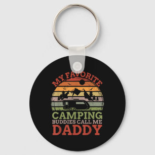 My Favourite Camping Buddies Call Me Daddy Fathers Keychain