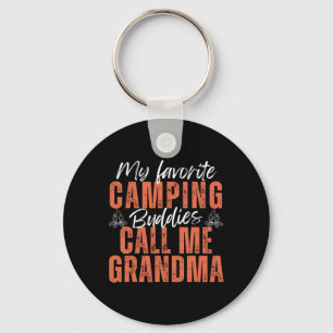 My Favourite Camping Buddies Call Me Grandma Fathe Keychain