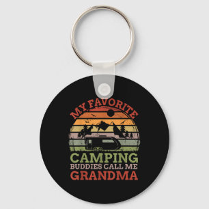 My Favourite Camping Buddies Call Me Grandma Fathe Keychain