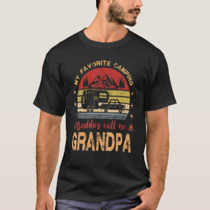 My Favourite Camping Buddies Call Me Grandpa Vinta T-Shirt