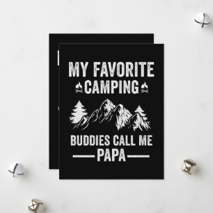 My Favourite Camping - Buddies Call Me Papa Holiday Card