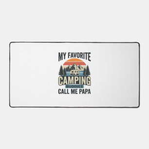 My Favourite Camping Buddies Call Me Papa Shirt_1 Desk Mat