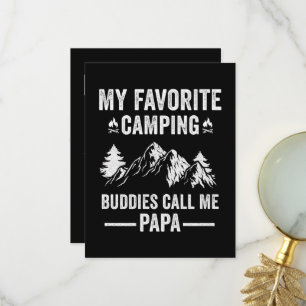 My Favourite Camping - Buddies Call Me Papa Thank You Card