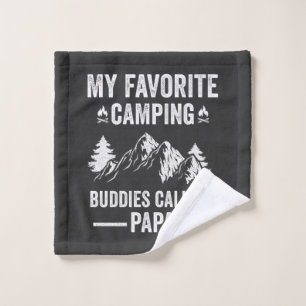 My Favourite Camping - Buddies Call Me Papa Wash Cloth