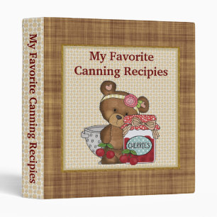 My Favourite Canning Recipies Binder