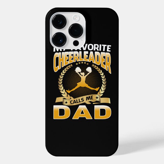 My Favourite Cheerleader Calls Me Dad Cheerleading iPhone Case (Back)