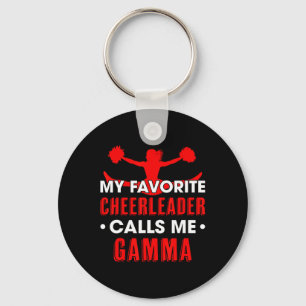 My Favourite Cheerleader Calls Me Gamma Cheerleadi Keychain