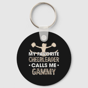 My Favourite Cheerleader Calls Me Gammy Cheerleadi Keychain